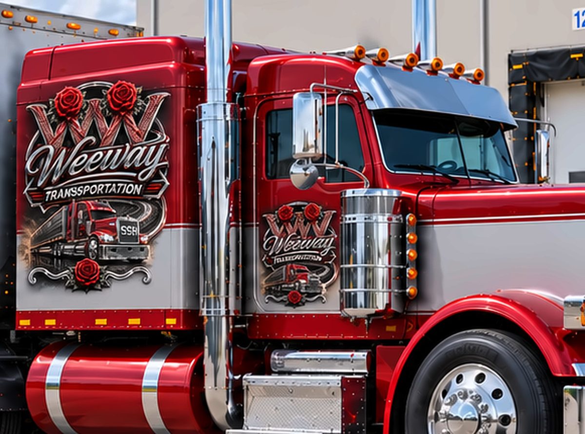 The WeeWay sleeper tractor — chrome stacks and grille